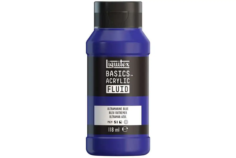 Basics fluid 118ml ultimarine blue row 380 billede