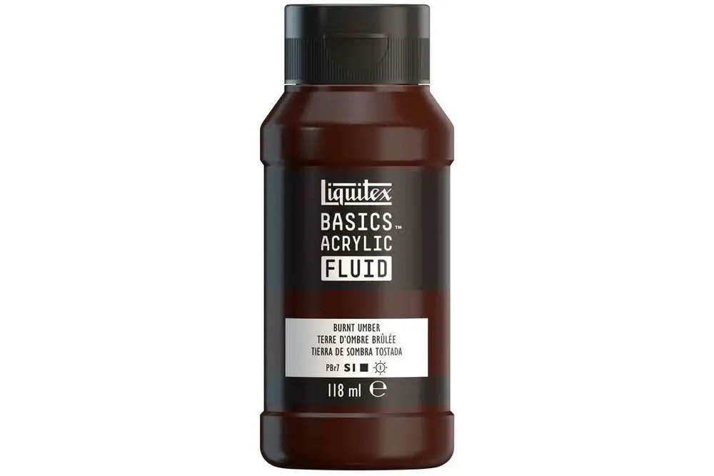 Basics fluid 118ml burnt umber row 128 billede
