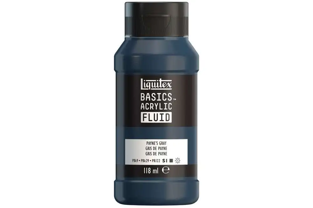 Basics fluid 118ml paynes grey row 310 billede