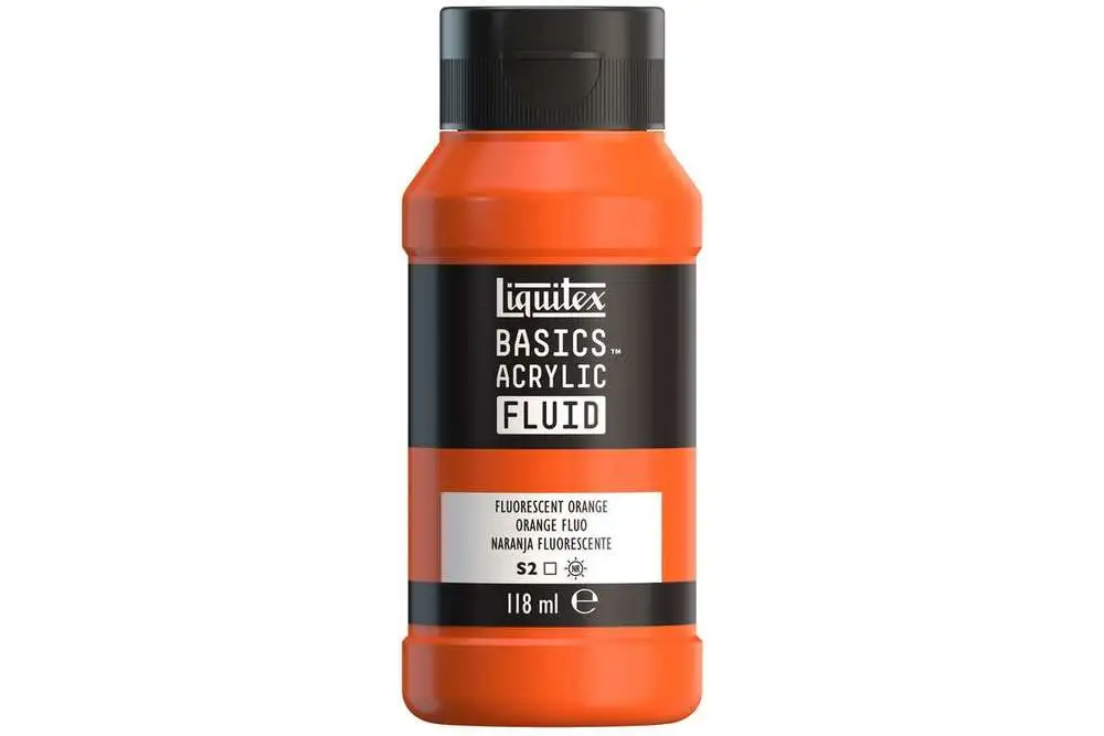 Basics fluid 118ml fluorescent orange row 982 billede