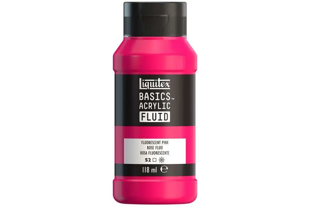 Basics fluid 118ml fluorescent pink row 987 billede
