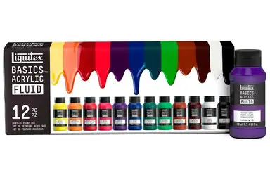 Basics acrylic fluid set 12x118ml row