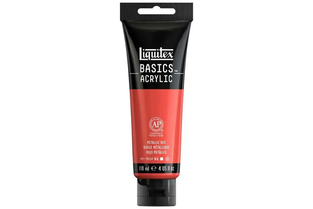 Basics 118ml metallic red billede