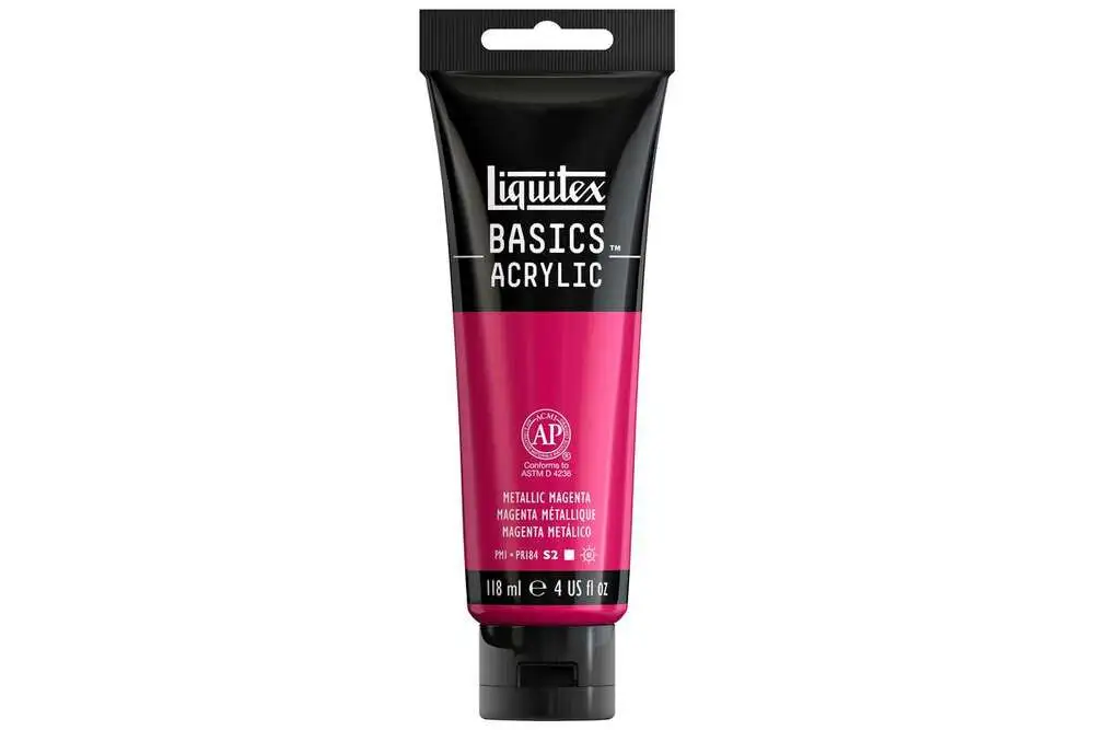 Basics 118ml metallic magenta billede