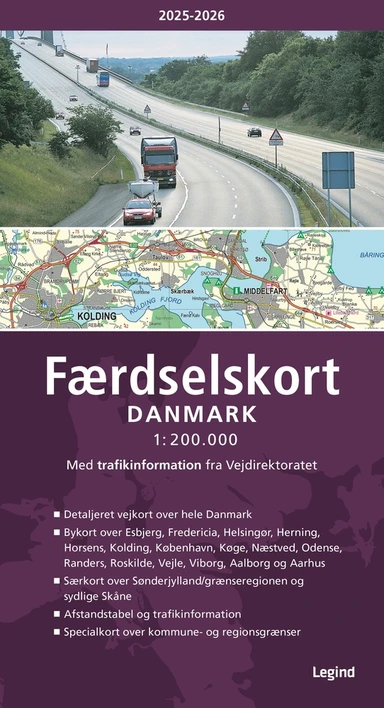 D2 Færdselskort Danmark 2025-2026