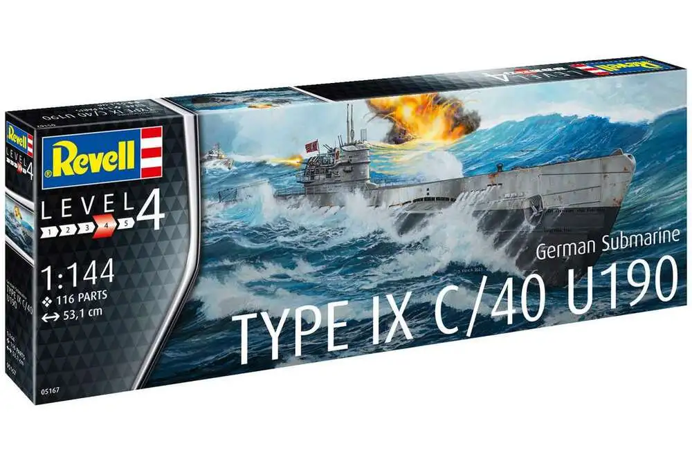 German Submarine Type IX C/40 (U190) 1:144 billede