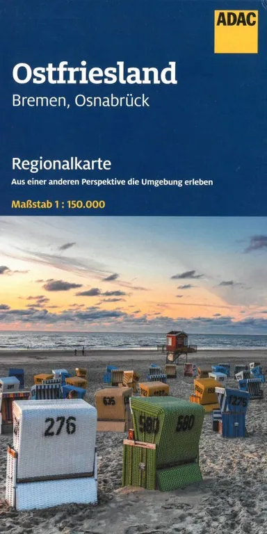 ADAC Regionalkarte: Blatt 4: Ostfriesland, Bremen, Osnabruck