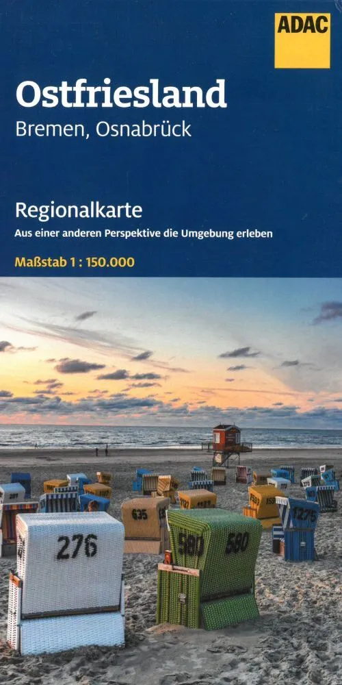 ADAC Regionalkarte: Blatt 4: Ostfriesland, Bremen, Osnabruck