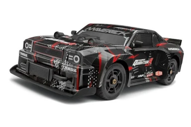 QuantumR Muscle Car Body - Black/red