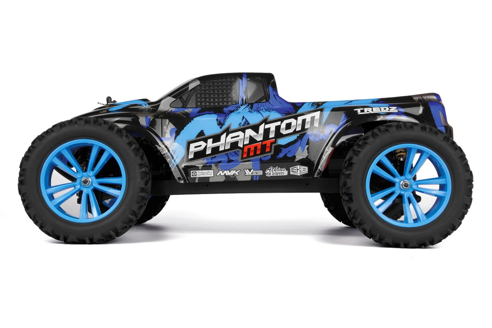 Maverick - Rc Phantom Rtr Fjernstyret Monster Truck - 1:10 - Blå - Mv150603