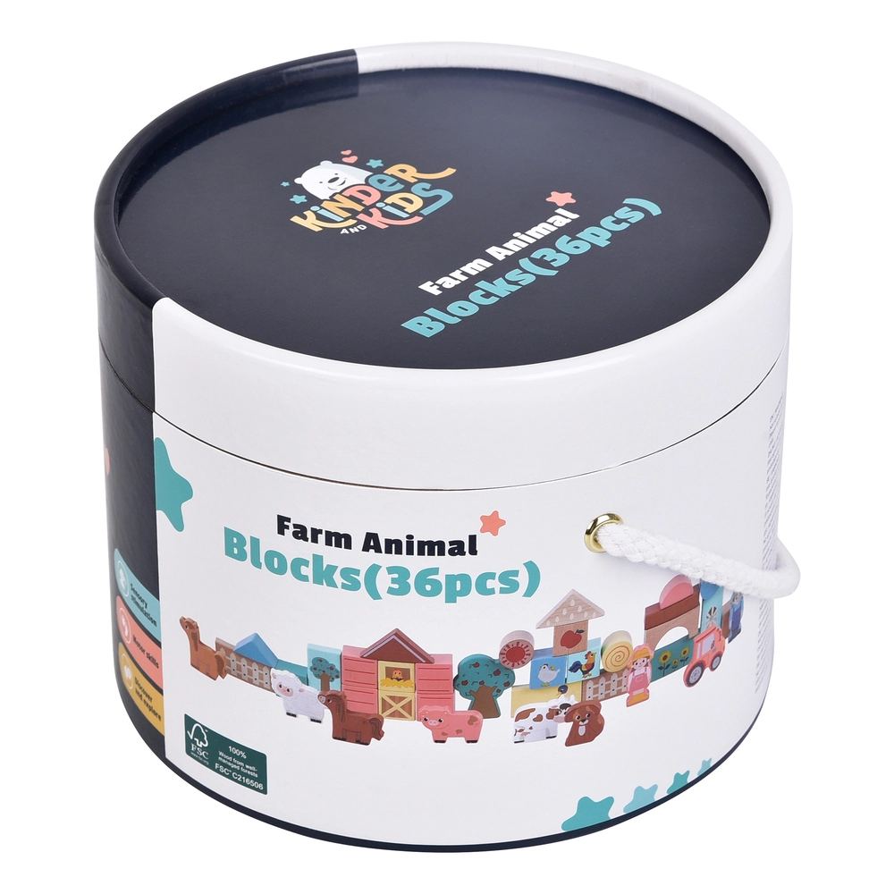 Kinder and Kids Byggeklodser, Bondegård, 36 stk billede