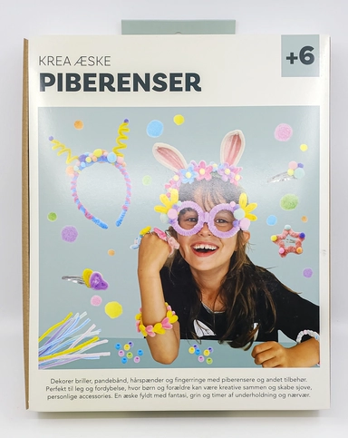 Piberenser Krea hårpynt og smykker ass.