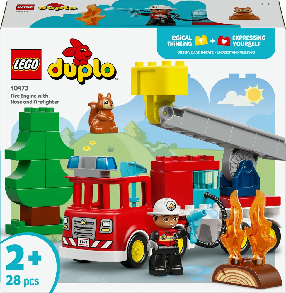 10473 LEGO DUPLO Town Brandbil med slange og brandmand billede