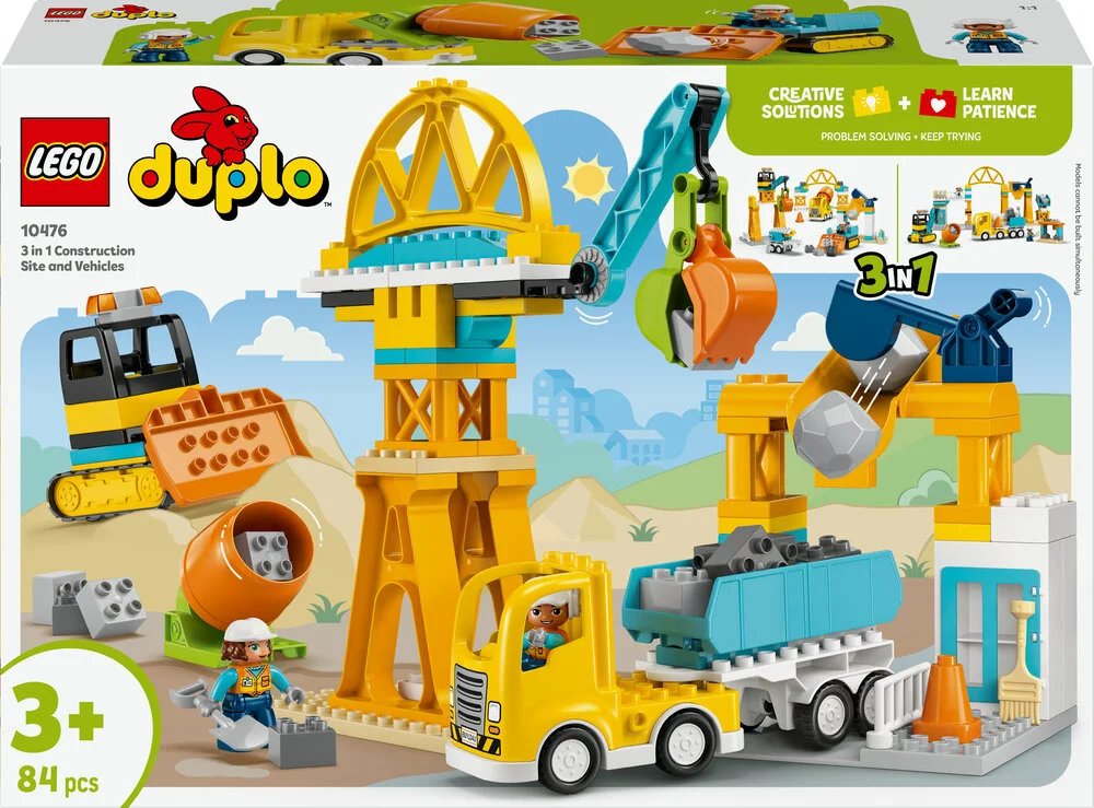 10476 LEGO DUPLO Town 3-i-1 Byggeplads med køretøjer billede