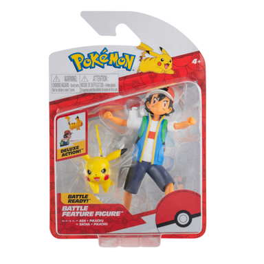 Pokemon battle feature figure Ash and Pikachu