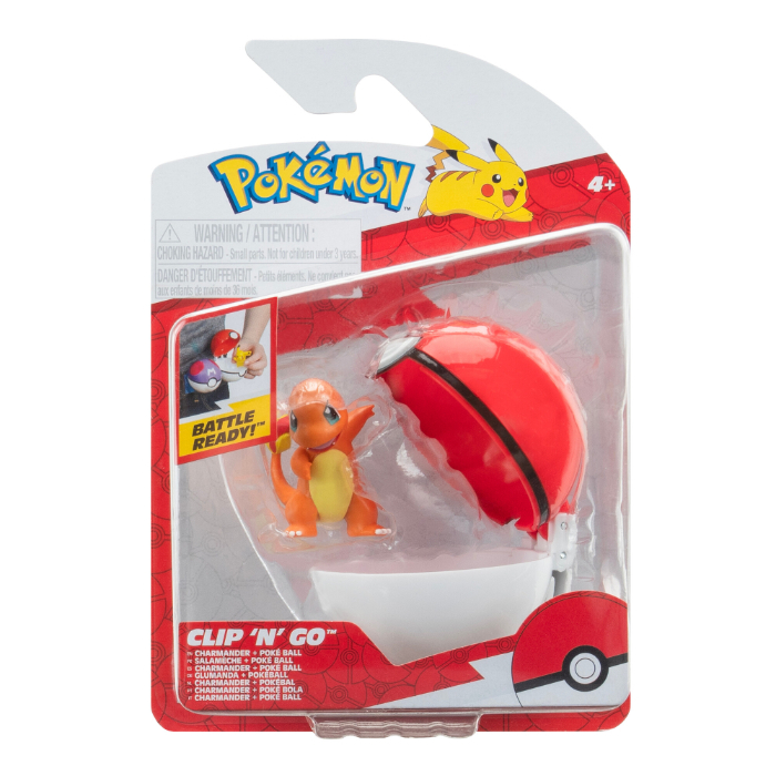 Pokemon clip n go Charmander with poke ball billede