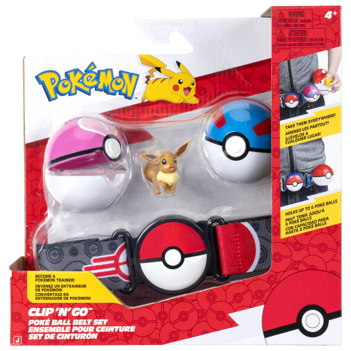 Pokemon clip n go belt set Eevee billede