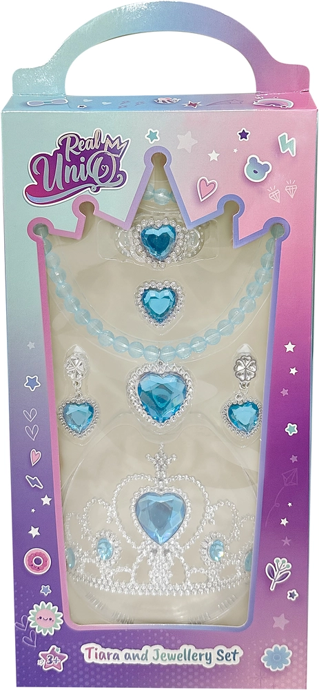 Real UniQ smykkesæt med tiara ass