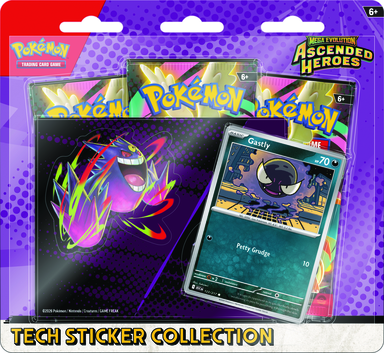 Pokemon Mega Evolution Ascended Heroes Tech Sticker Coll ass