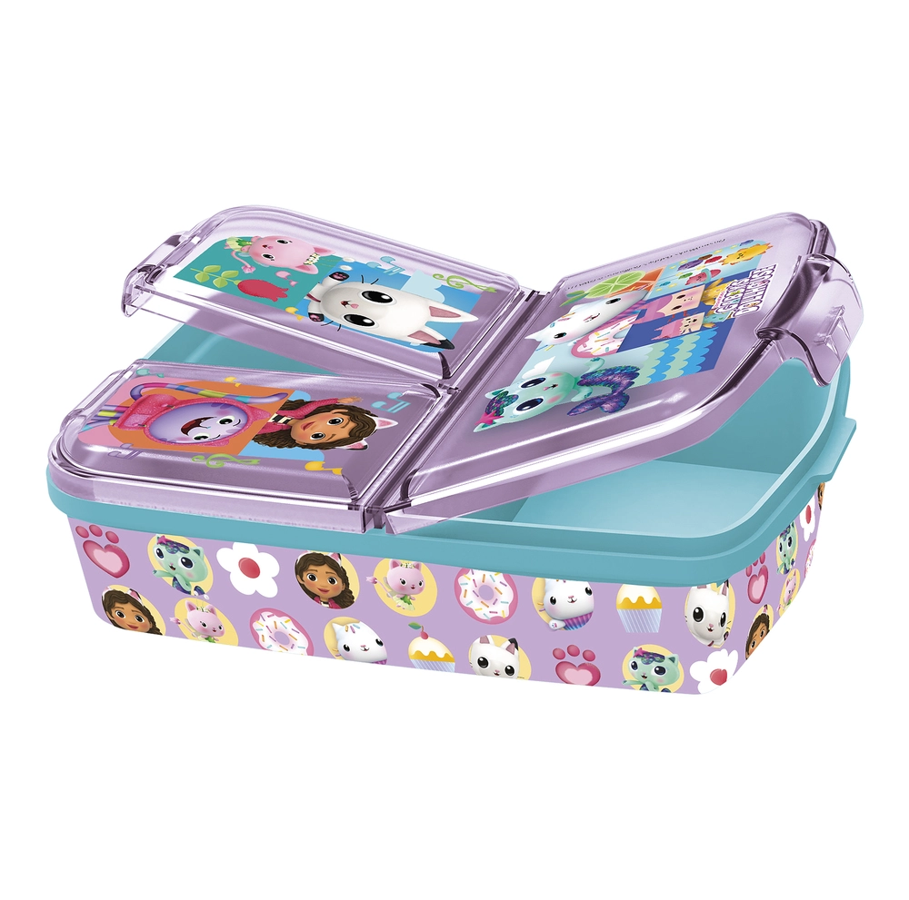 Gabbys Dollhouse multirums madkasse 18 x 13 cm billede