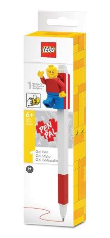 LEGO gelpen, 1 stk rød i box med minifigur
