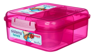 Madkasse Sistema Bento Cube Lunch pink 1,25L