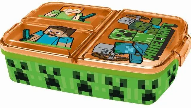 Minecraft multirums madkasse 18 x 13 cm billede