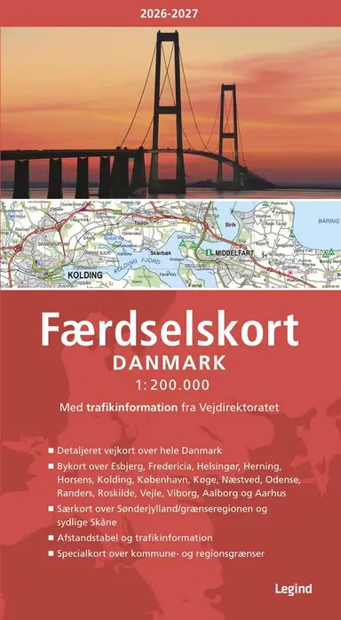 Færdselskort Danmark 2026-2027