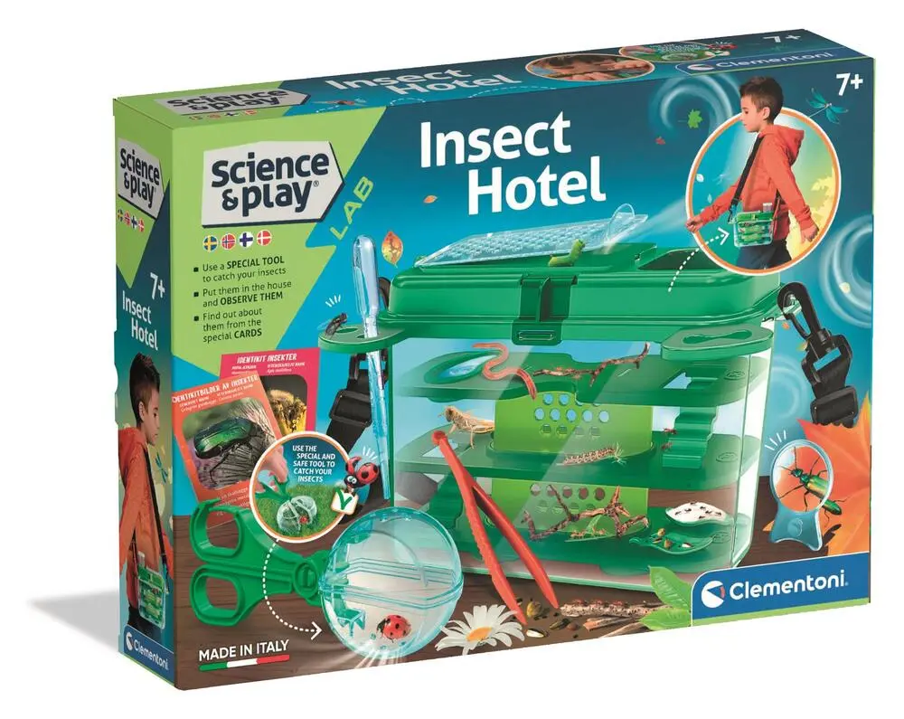 Clementoni - Science & Play - Insektsæt Med Insektboks Til Børn
