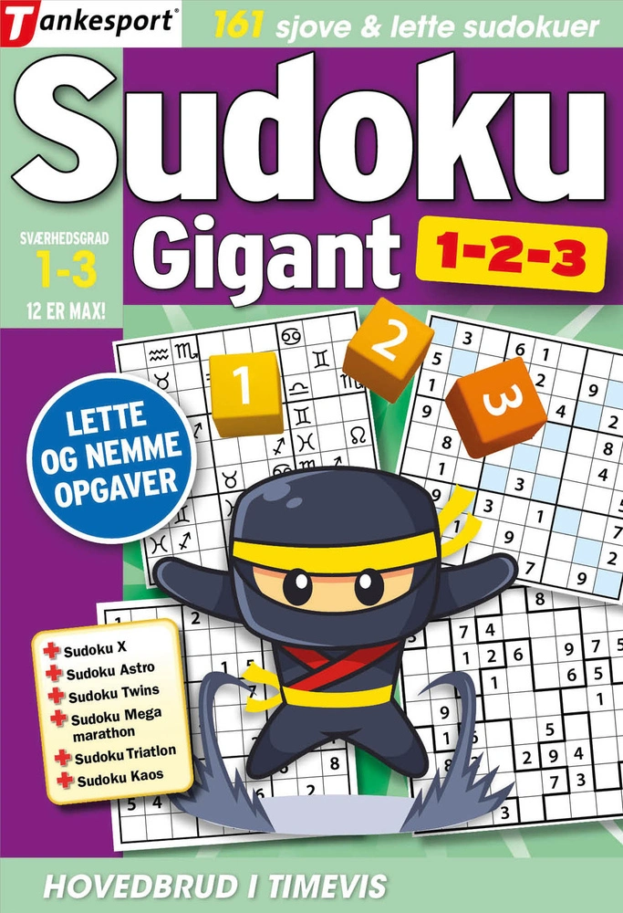 D1 Sudoku GIGANT 1,2,3