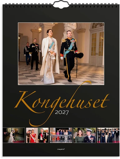 Mayland VÆGKALENDER 2027 KONGEHUSET. 29,5 X 39 CM