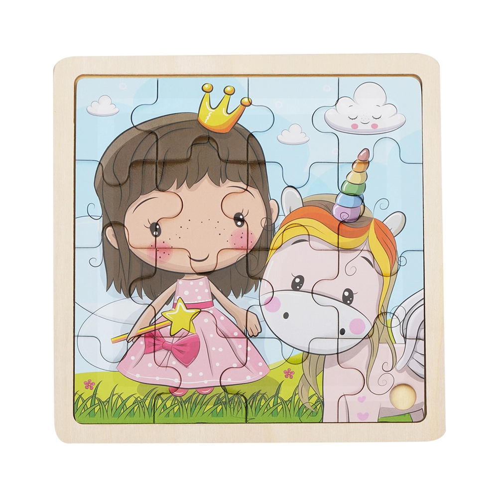 Lillie and Ellie - Firkantet træpuslespil billede