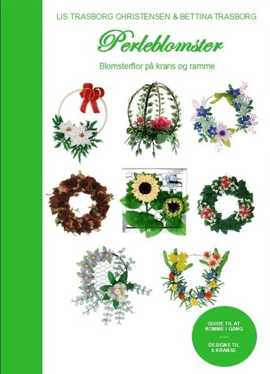 Perleblomster - Blomsterflor på krans og ramme