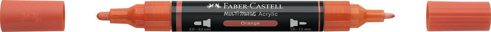 Multimarker Akryl Faber Castell SP 115 Orange m. 2 spids