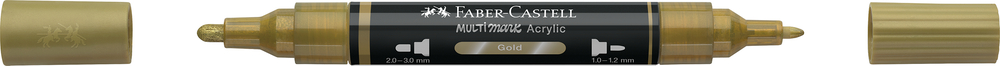 Multimarker Akryl Faber Castell SP 250 Gold m. 2 spids