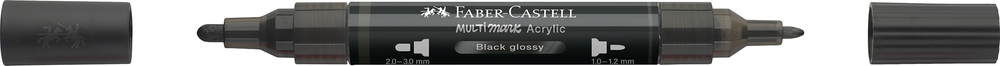 Multimarker Akryl Faber Castell SP 299 Black Glossy m. 2 spids