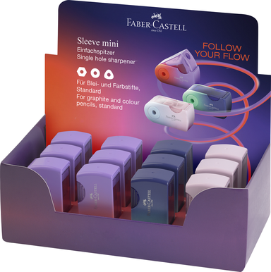 Blyantspidser Faber Castell Sleeve Flow Edition 12 Ass