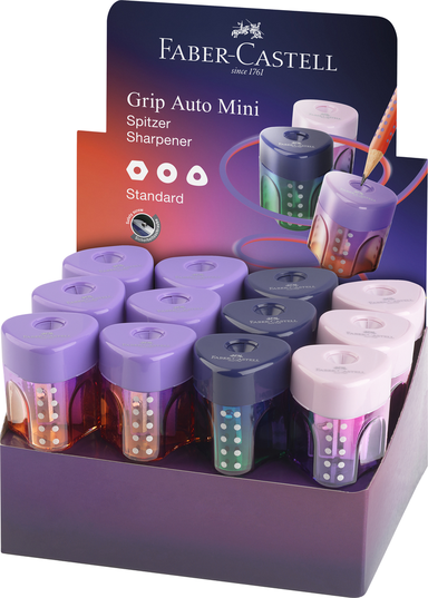 Blyantspidser Faber Castell Grip Mini Flow Edition 24 Ass