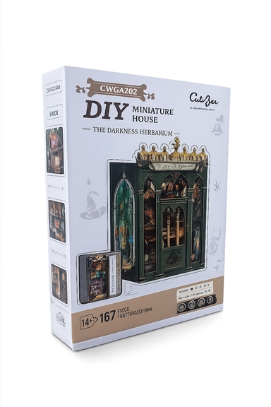 Book Nook Darkness Herbarium i 3D