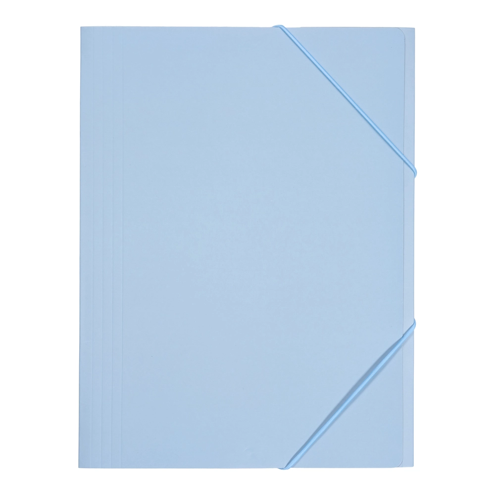 D2 Elastikmappe karton blå A4