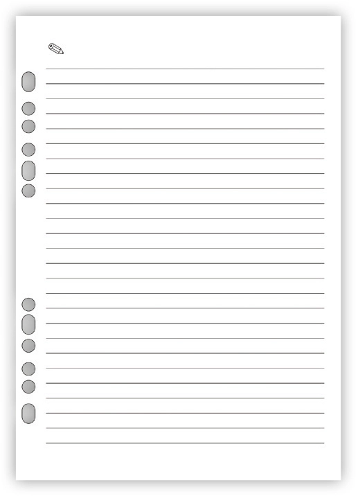 D2 Mayland System A5 linjerede blade 32 stk