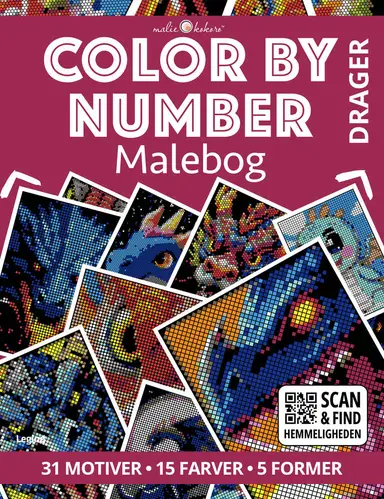 Malebog: Color by number - Drager
