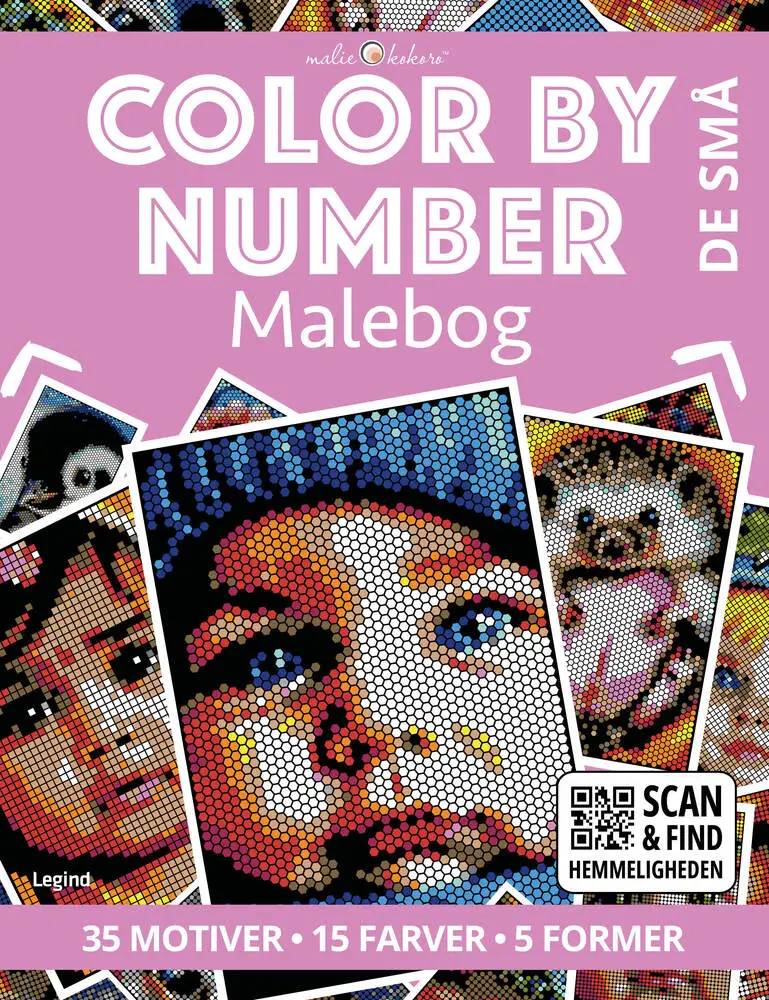 Malebog: Color by number - De små
