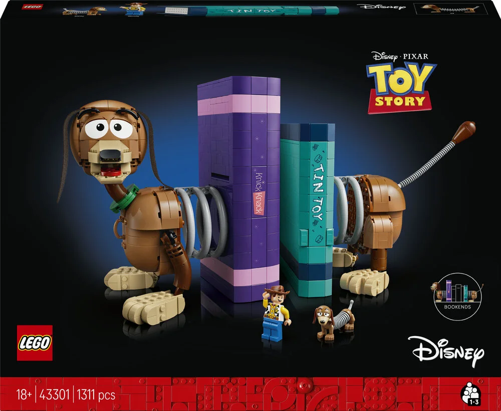 LEGO Disneyâ¢ 43301 Toy Story-bogstøtter med hunden Slinky billede