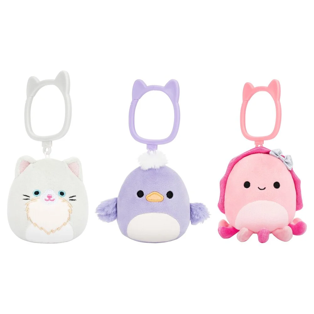 Squishmallows Bamse - 9 cm - Daquarius Duck - Clip On