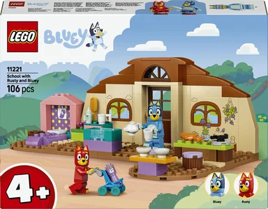 LEGO Bluey 11221 Skole med Rusty og Bluey