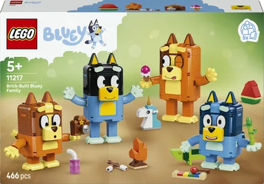 LEGO Bluey 11217 Klodsbygget Bluey-familie