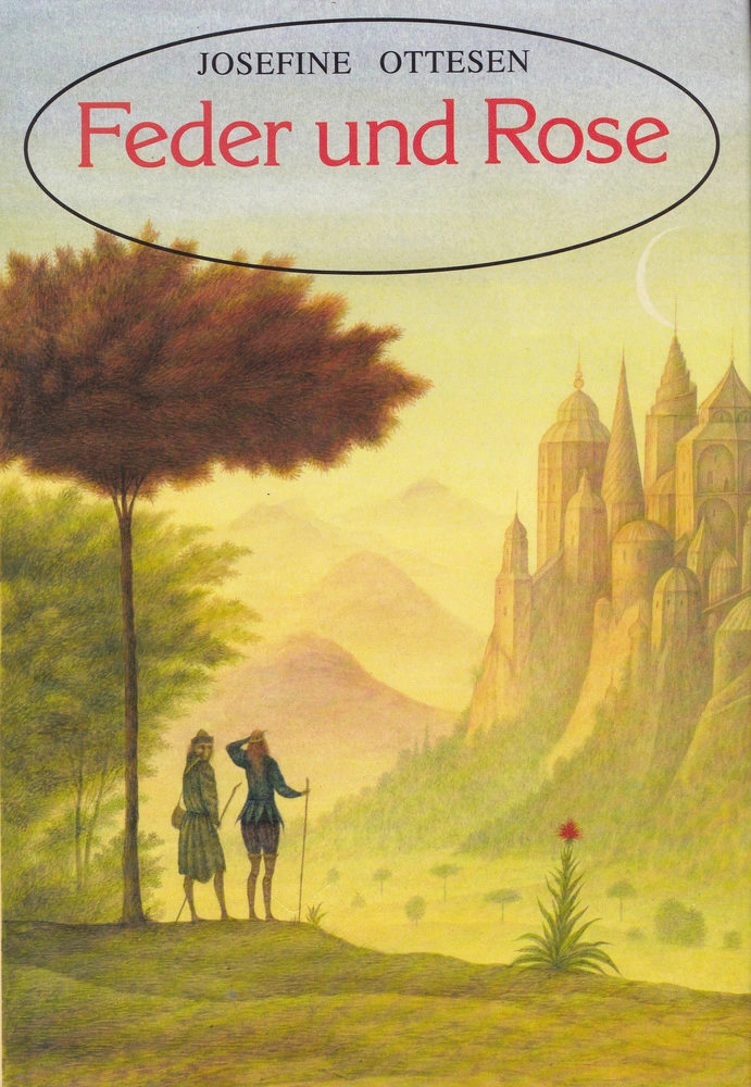 Feder und Rose