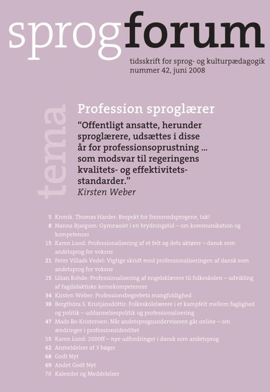 Profession sproglærer