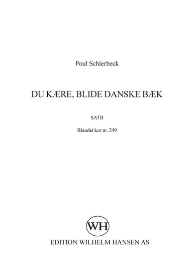 Du kære, blide danske bæk
